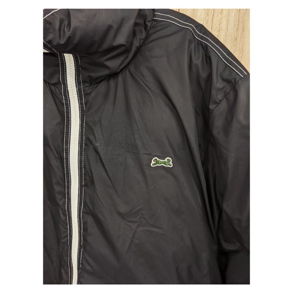 LE TIGRE Vtg Y2K Black Nylon Boxy Down Puffer Coat - Picture 4 of 8